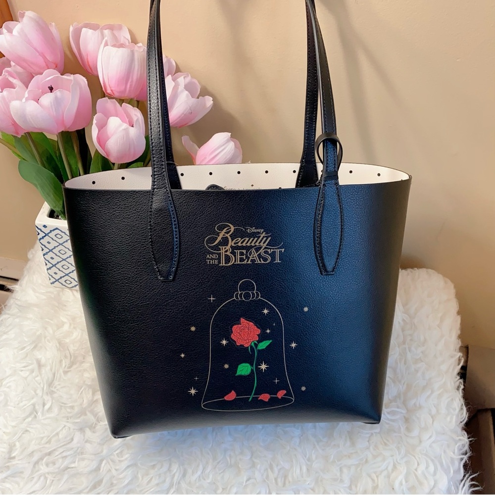 Kate Spade Disney Beauty And Beast Small Reversible Tote with removable pouch - Picture 6 of 9